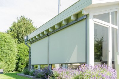 HEIM & HAUS HEIM & HAUS Zipscreen vor zwei bodentiefen Fenstern